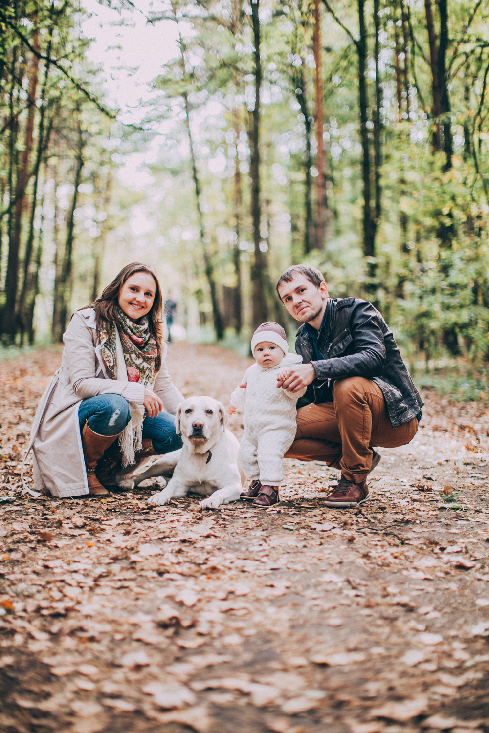 Чудесная осенняя прогулка с маленькой Сашей и её очаровательными мамой и папой!…. Свадебный фотограф Марина Назарова Москва