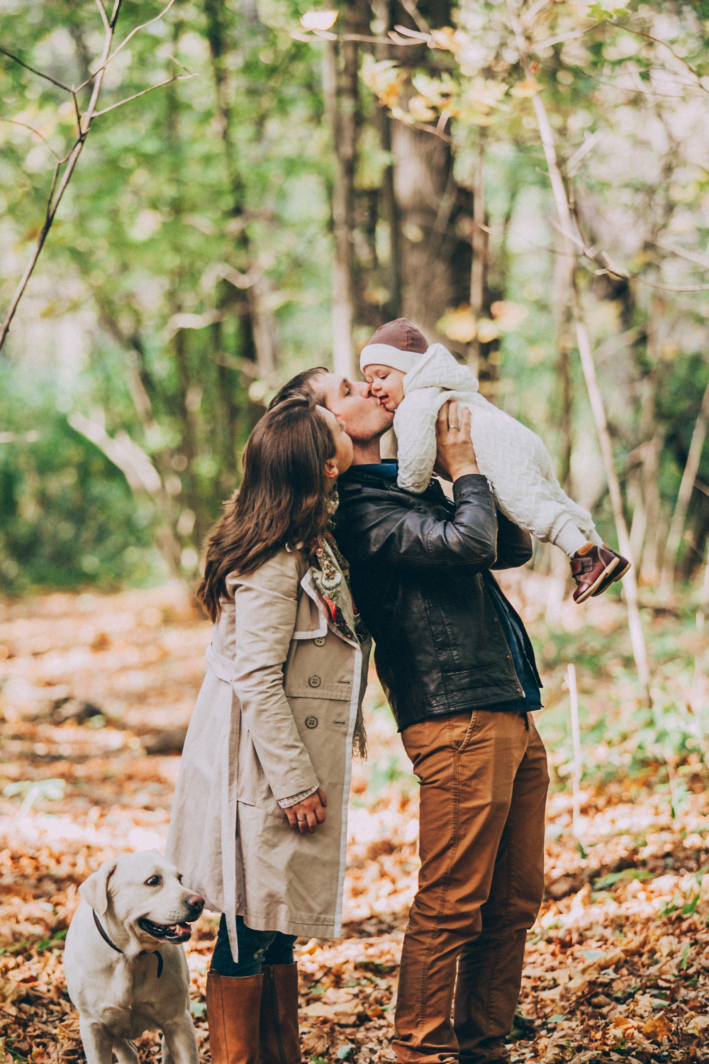 Чудесная осенняя прогулка с маленькой Сашей и её очаровательными мамой и папой!…. Свадебный фотограф Марина Назарова Москва