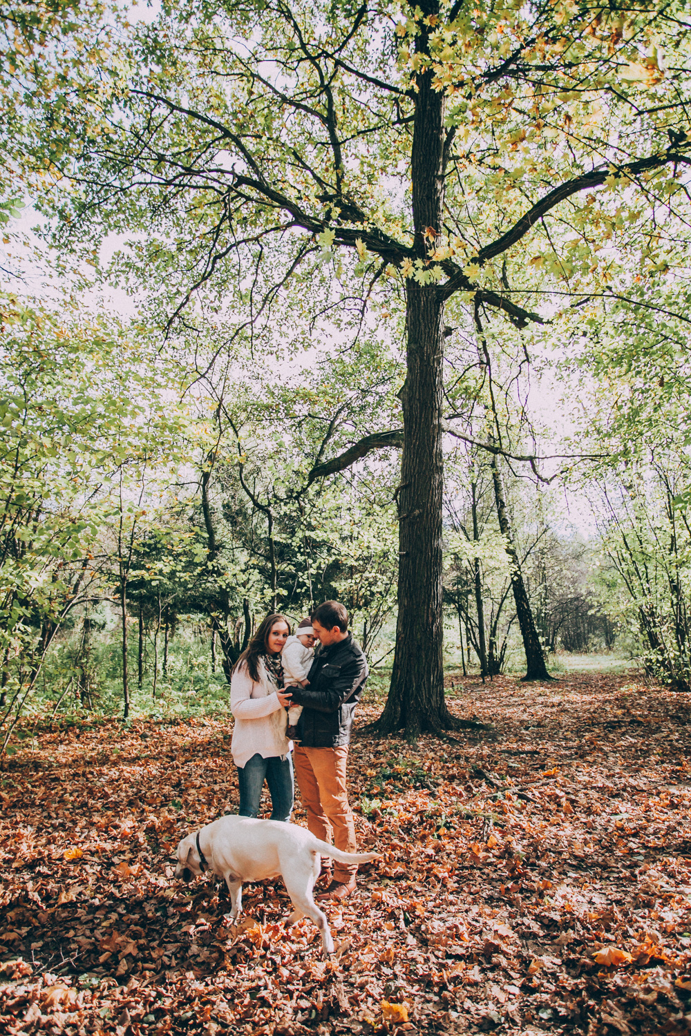 Чудесная осенняя прогулка с маленькой Сашей и её очаровательными мамой и папой!…. Свадебный фотограф Марина Назарова Москва