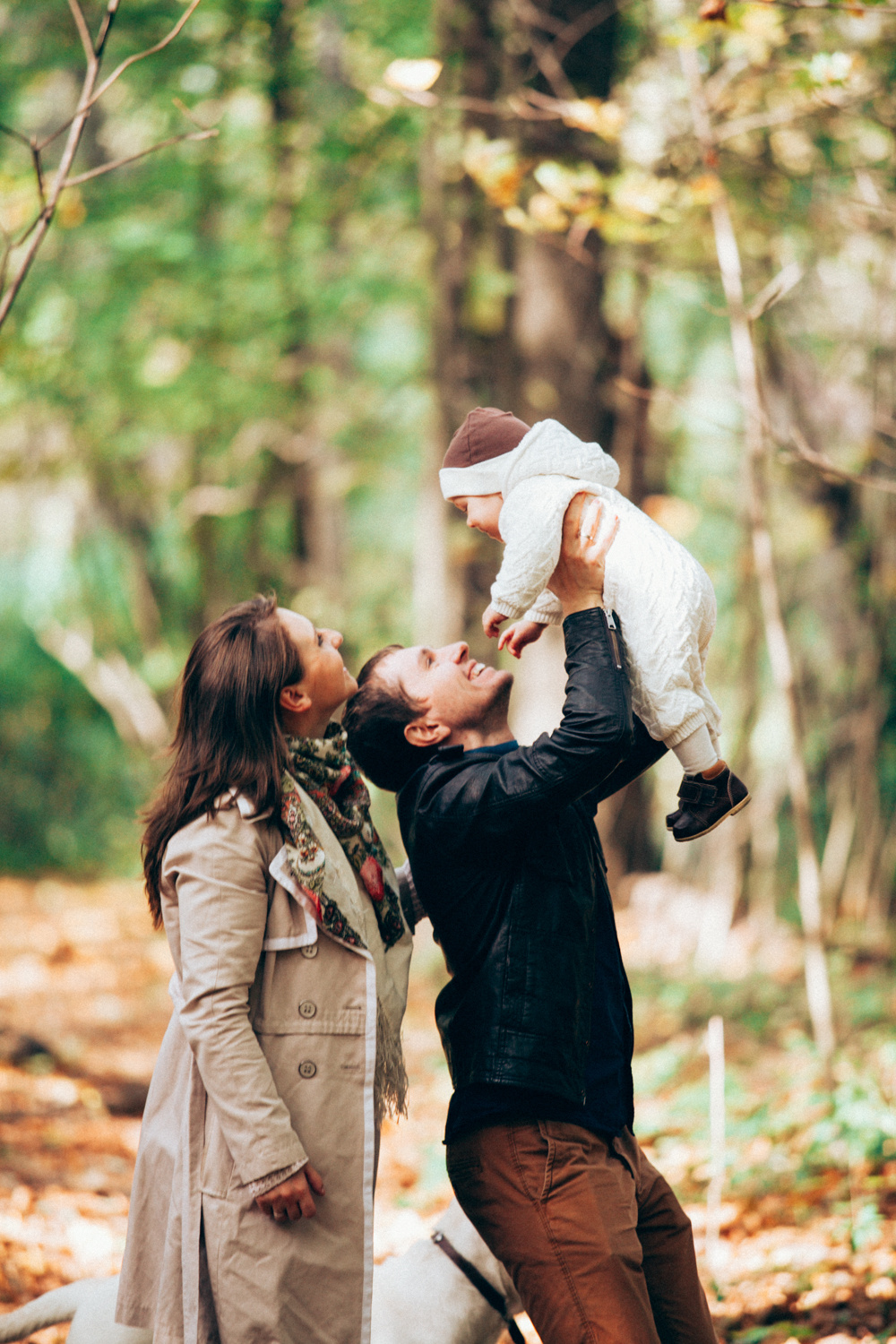 Чудесная осенняя прогулка с маленькой Сашей и её очаровательными мамой и папой!…. Свадебный фотограф Марина Назарова Москва