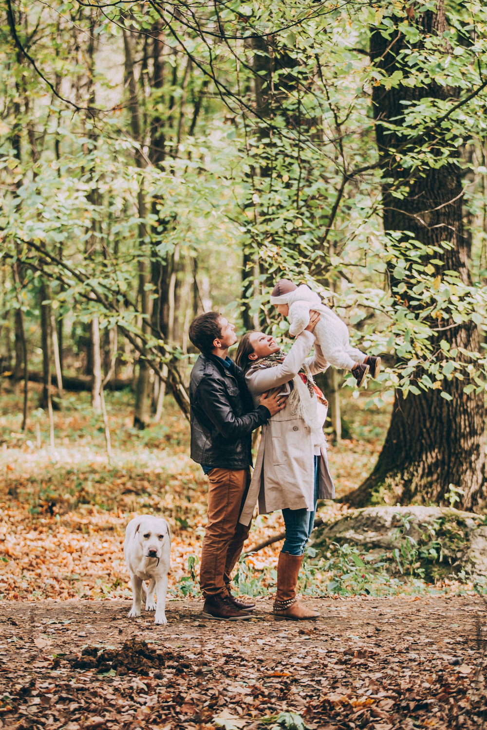 Чудесная осенняя прогулка с маленькой Сашей и её очаровательными мамой и папой!…. Свадебный фотограф Марина Назарова Москва