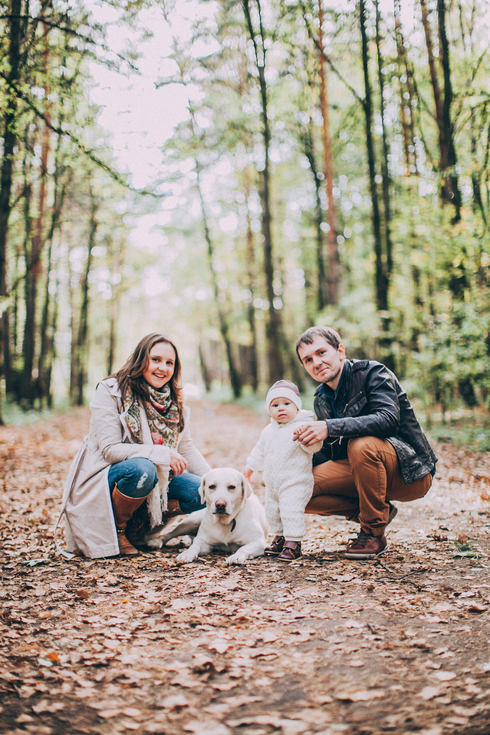 Чудесная осенняя прогулка с маленькой Сашей и её очаровательными мамой и папой!…. Свадебный фотограф Марина Назарова Москва
