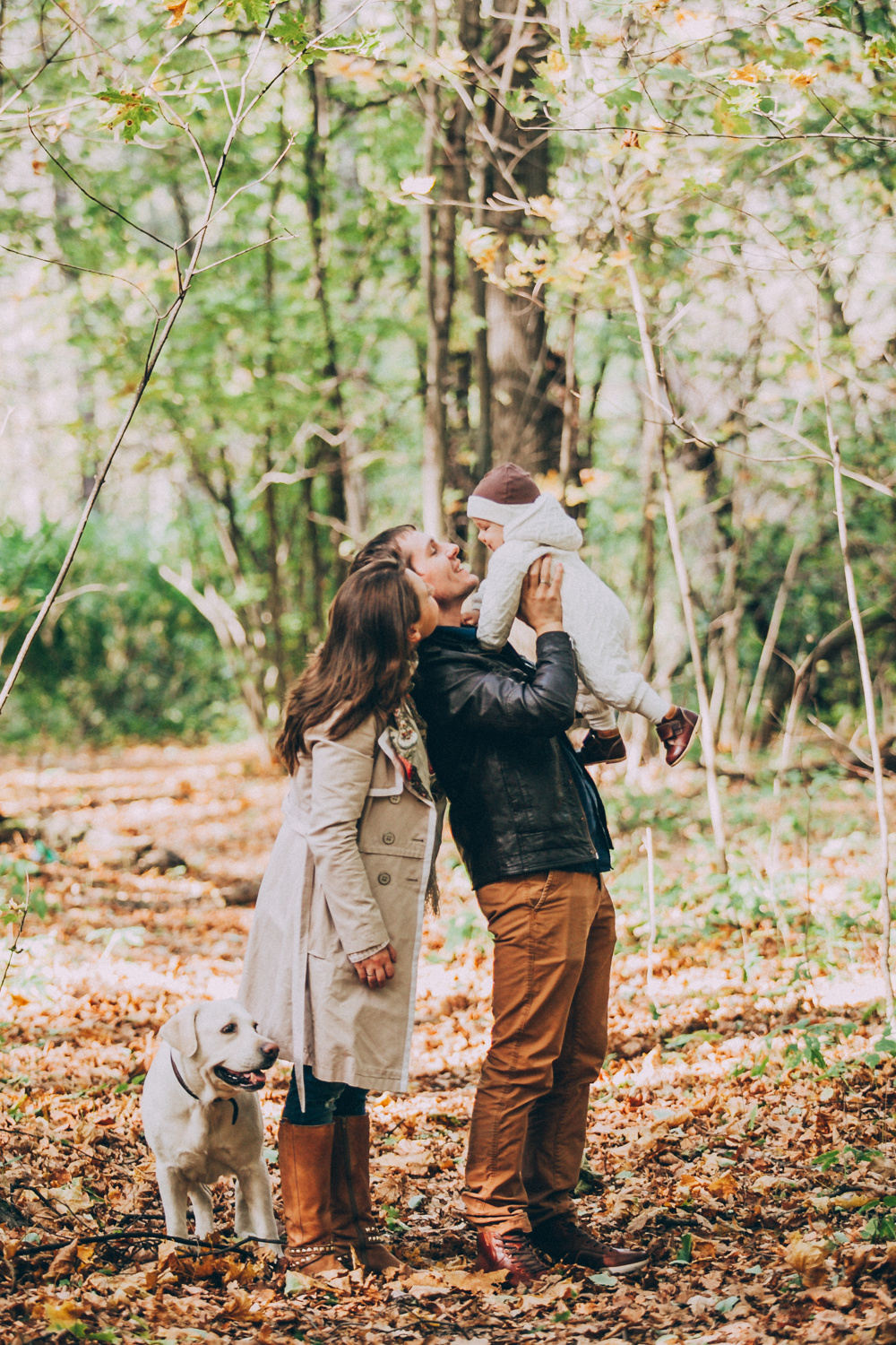 Чудесная осенняя прогулка с маленькой Сашей и её очаровательными мамой и папой!…. Свадебный фотограф Марина Назарова Москва