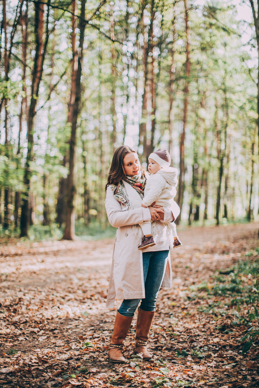 Чудесная осенняя прогулка с маленькой Сашей и её очаровательными мамой и папой!…. Свадебный фотограф Марина Назарова Москва