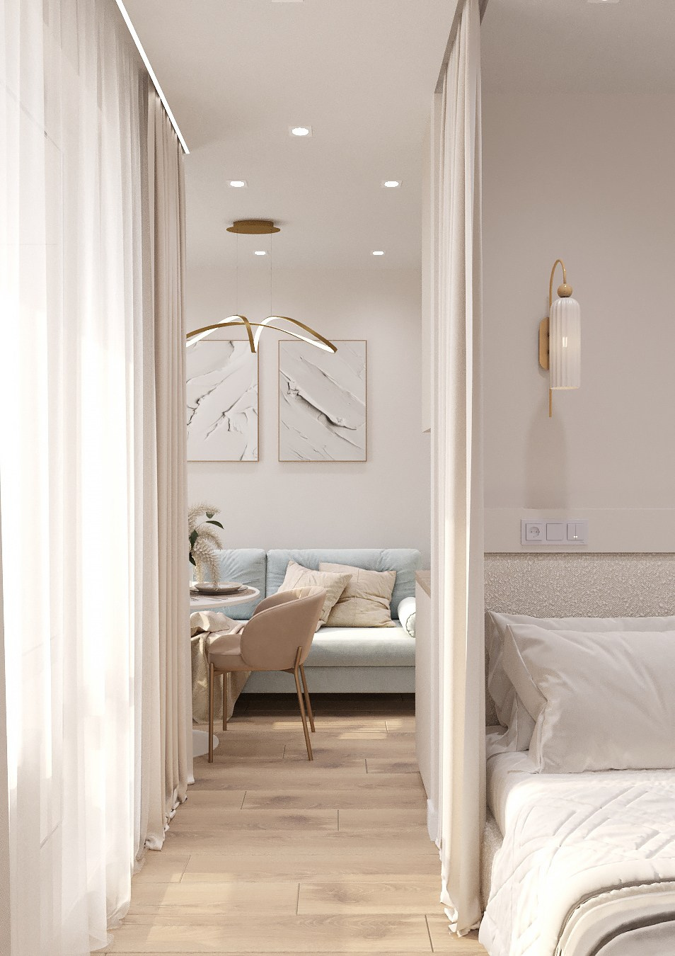 ЖК СитиТауэрс 27 кв. м. Дизайнер интерьера Ирина Бовыкина