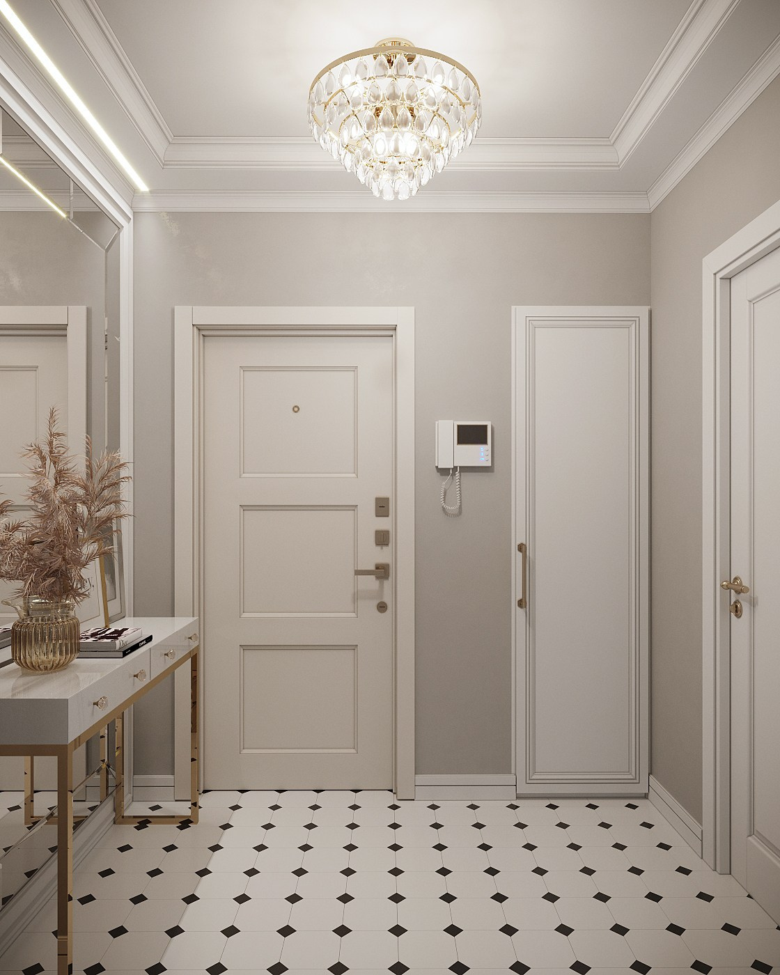 Квартира 74 м², в неоклассике, г. Москва. Студия дизайна