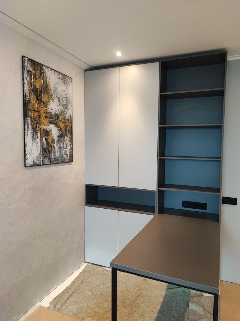 Установка мебели в кабинет. Батракова Наталья дизайнер интерьеров Санкт-Петербург Москва Архангель