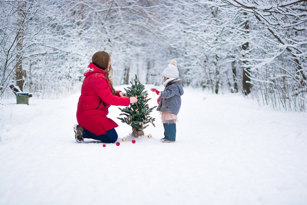 Зима в лесу. Фотосессия беременности — Крылова Натали — Москва
