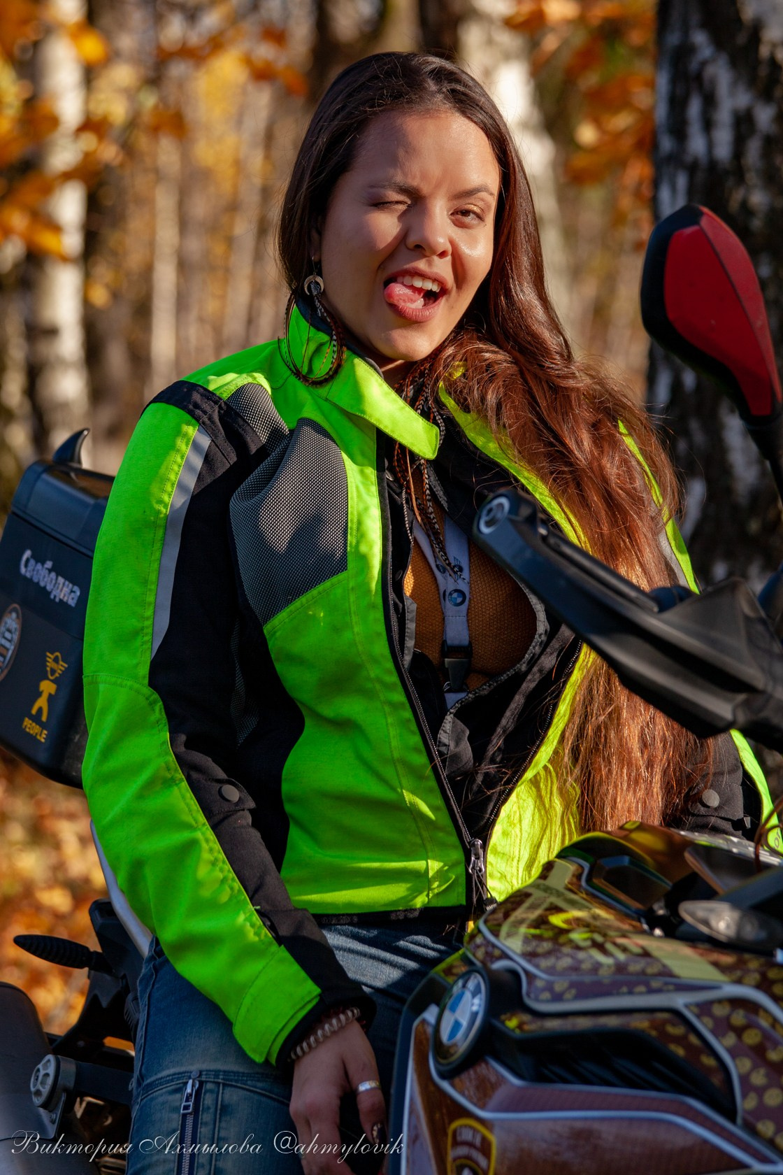 Маша Печенька (BMW GS1200). Виктория Ахмылова. Фотограф в Москве