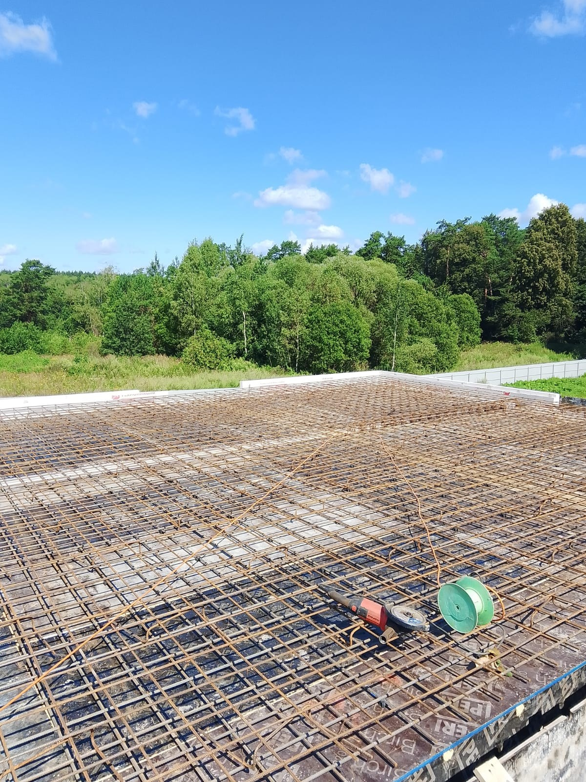 Подготовка к перекрытию между  1 и 2  этажом