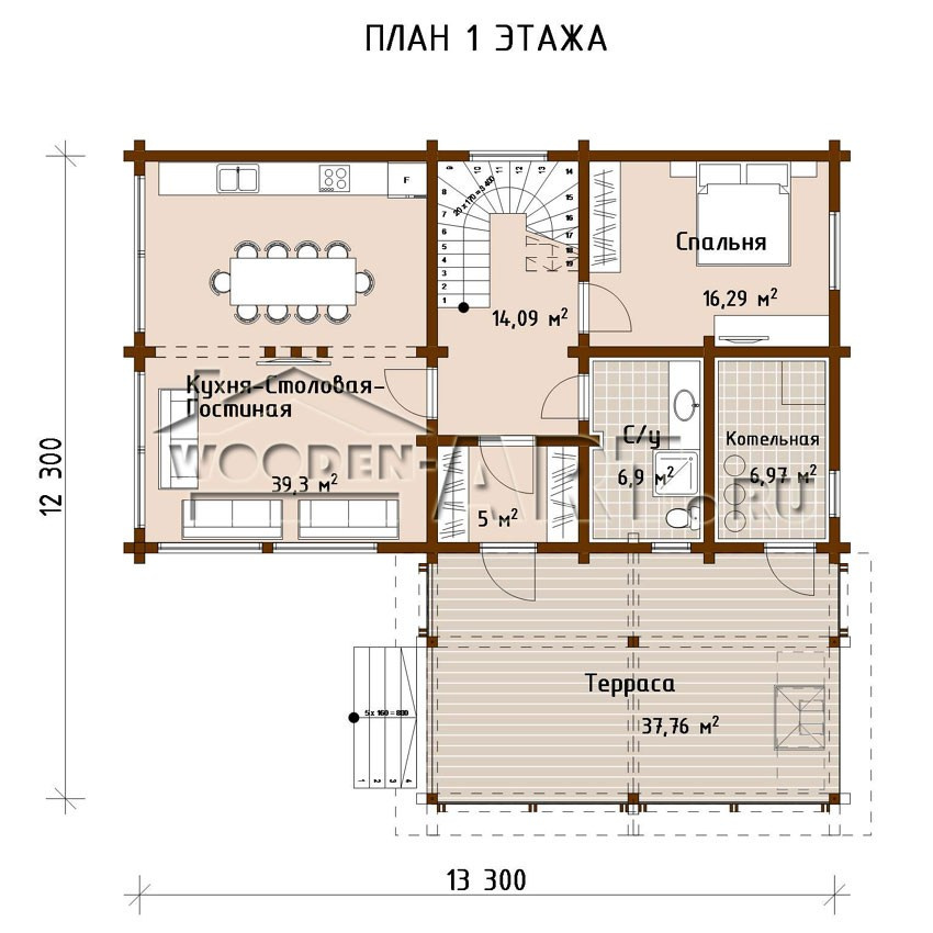 «Еремеево» 236 кв. м. Проекты деревянных домов