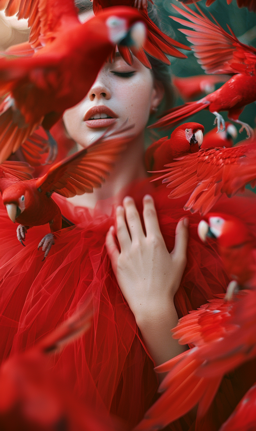 Птицы. AI художник и фотограф Ольга Косина