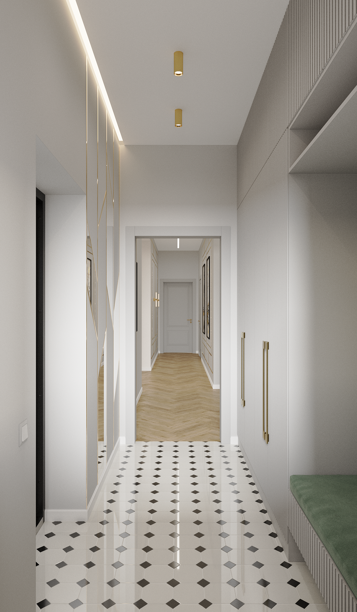 Частный дом в стиле арт-деко. Дизайнер интерьеров Ростов-на-Дону Кристина Карпенко