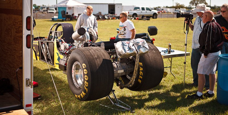 DrugRacing на автомобилях выпущенных до 1975 г. США, Флорида, 2010. Фотограф Василий Буланов