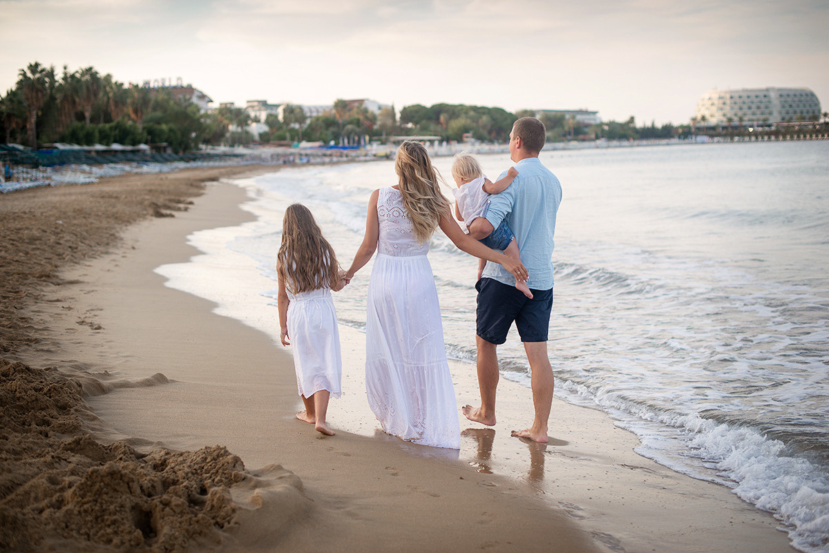 Семейная съёмка на море. Семейный фотограф в Домодедово и Москве Елена Пичугина