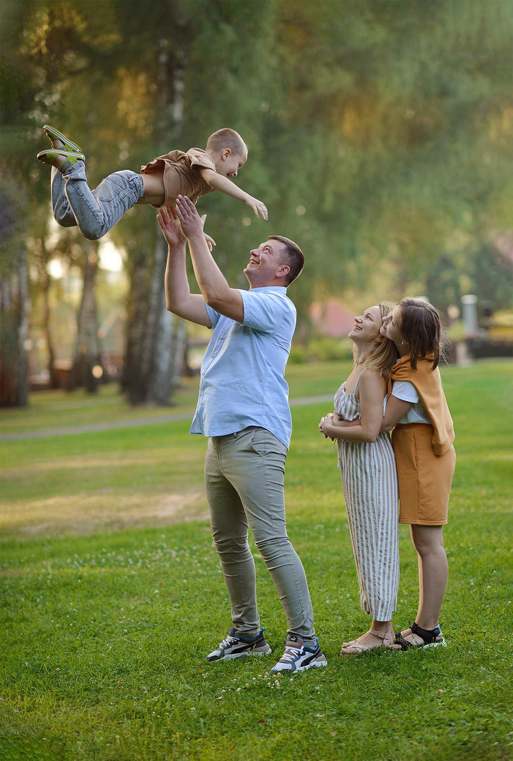 Семейная съёмка на природе. Семейный фотограф в Домодедово и Москве Елена Пичугина
