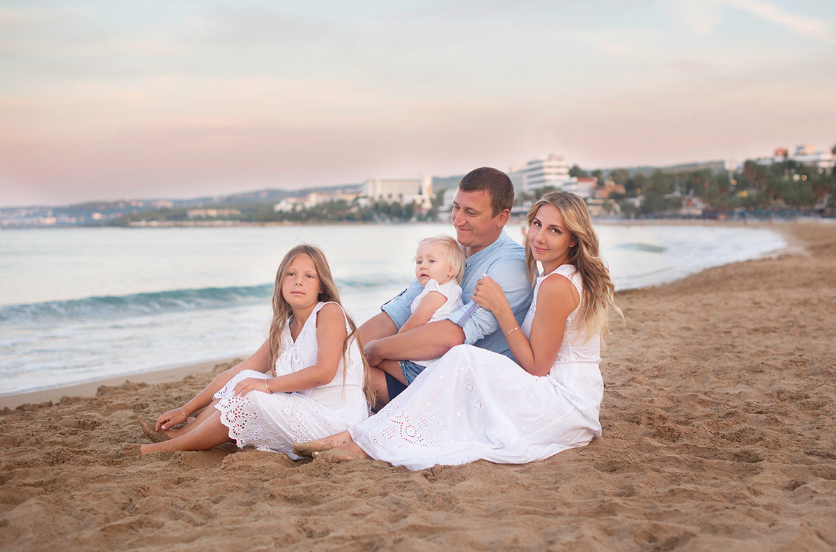 Семейная съёмка на море. Семейный фотограф в Домодедово и Москве Елена Пичугина