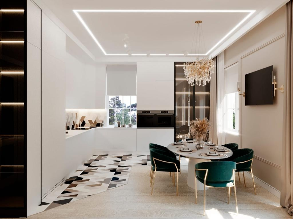 Неоклассика, дом 260 м. Анастасия Сиднева — дизайн интерьеров в Москве