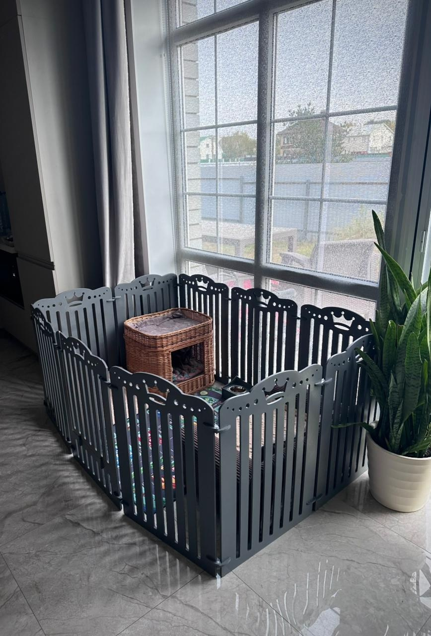 Вольер 10 Секций Серый. Murstyle