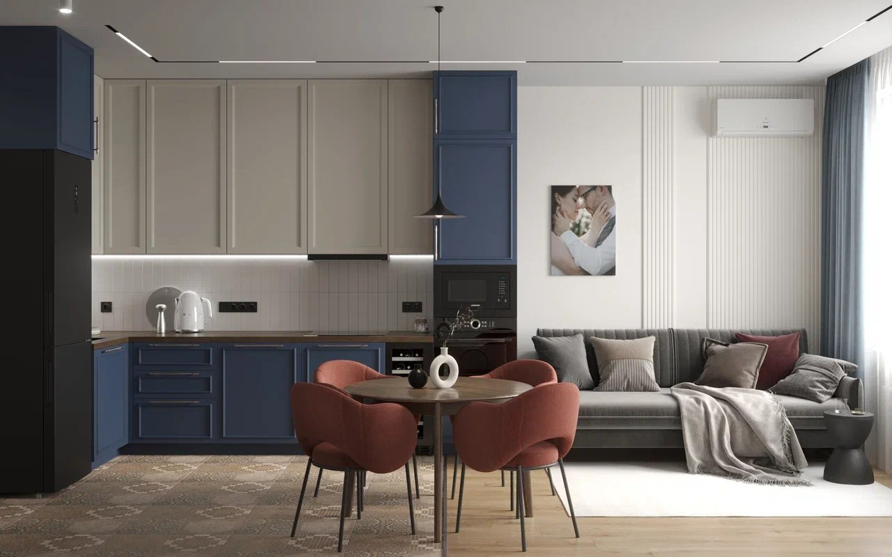 Лобановский лес, 81 м². Дизайнер интерьера LEVITSKAYA VIKTORIA