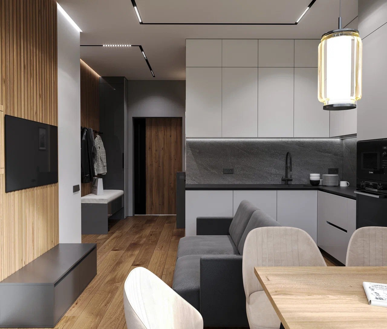 Корабельная, 42 м². Дизайнер интерьера LEVITSKAYA VIKTORIA