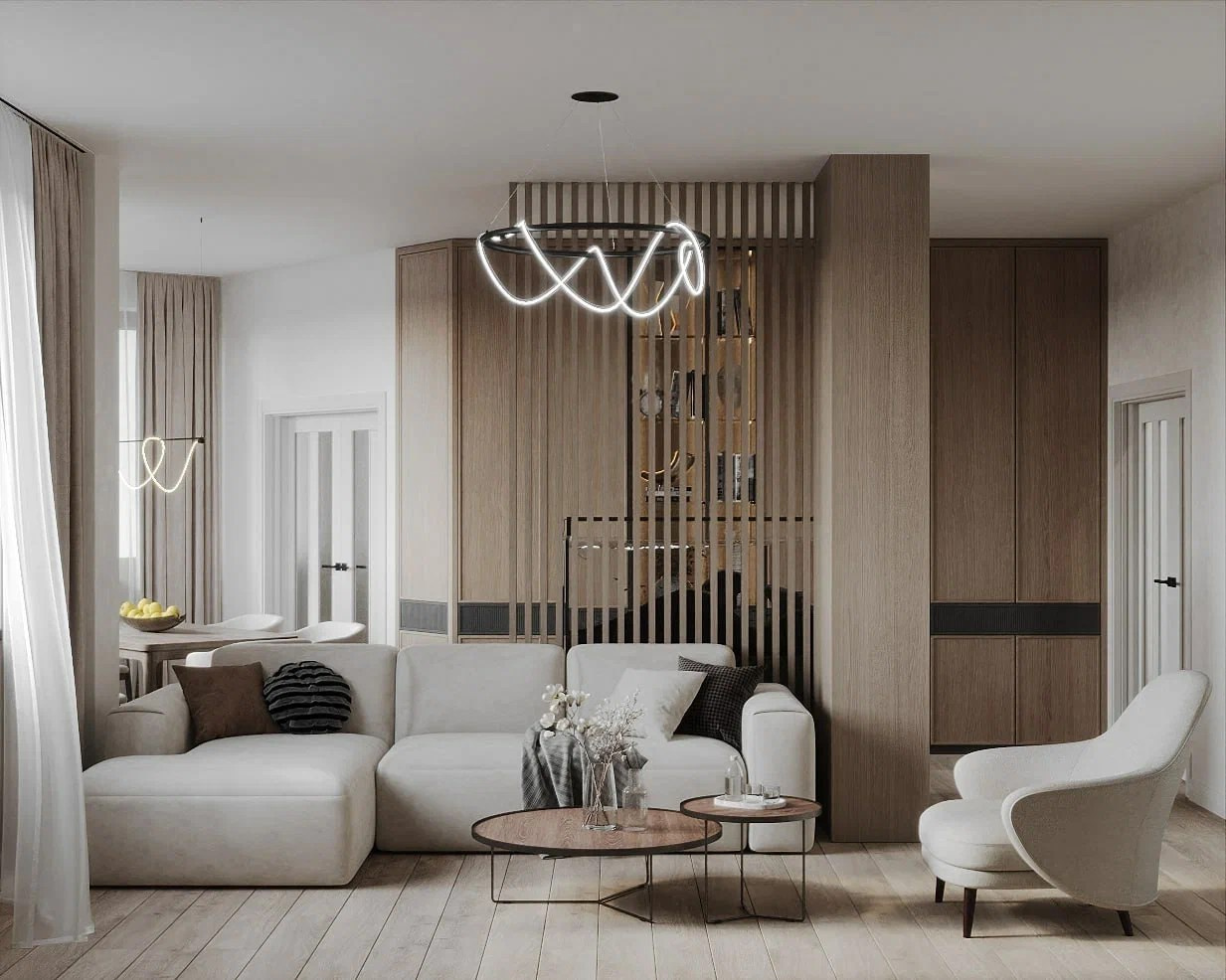 Новаторов, 95 м². Дизайнер интерьера LEVITSKAYA VIKTORIA