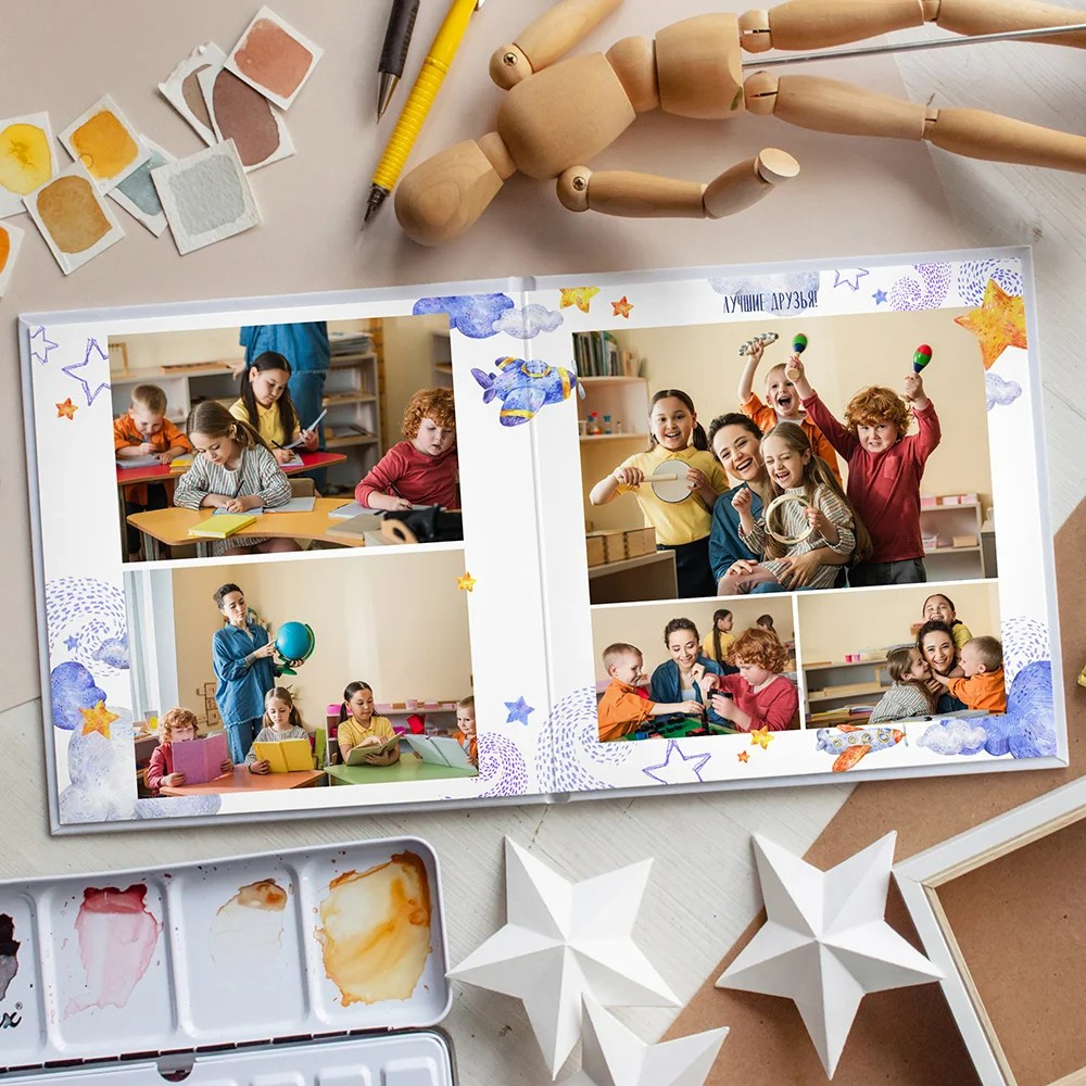 Дизайн «В небо». Medlori fotobook Выпускные альбомы в Липецке Лариса Медведева