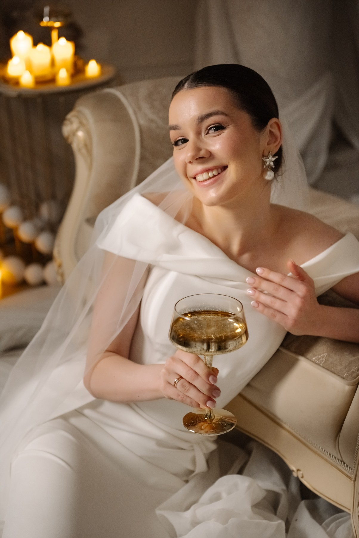 Вечерняя со свечами. Свадебный и семейный фотограф в Санкт-Петербурге Елена Худякова