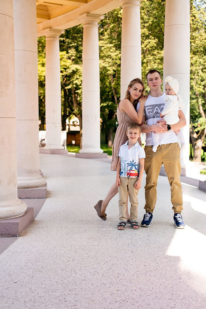 Семейная фотопрогулка. Семейный, детский фотограф в Москве Дегтярева Анастасия