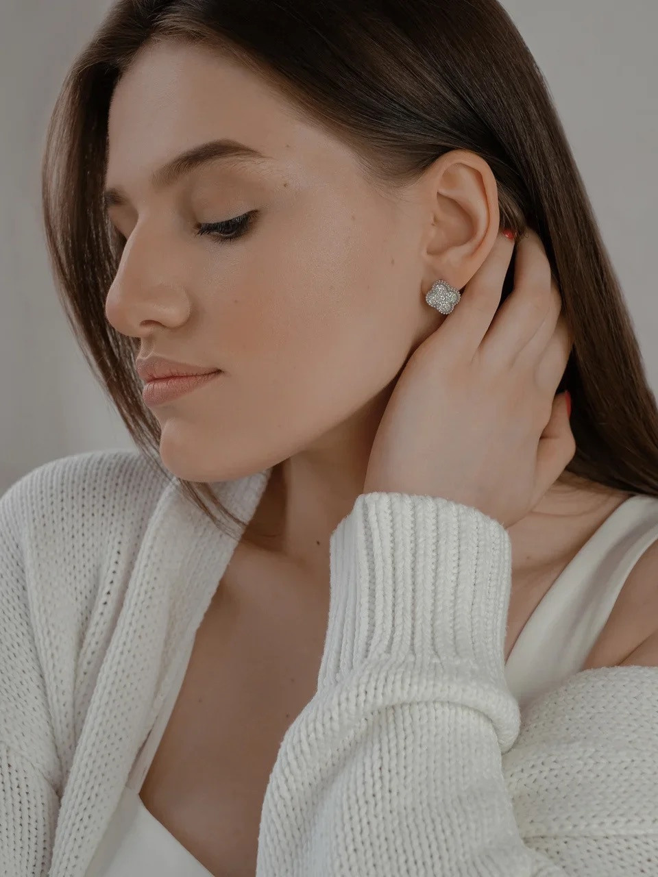 SHEERIN COLLECTION. Серебро 925 пробы, родирование, фианиты. 