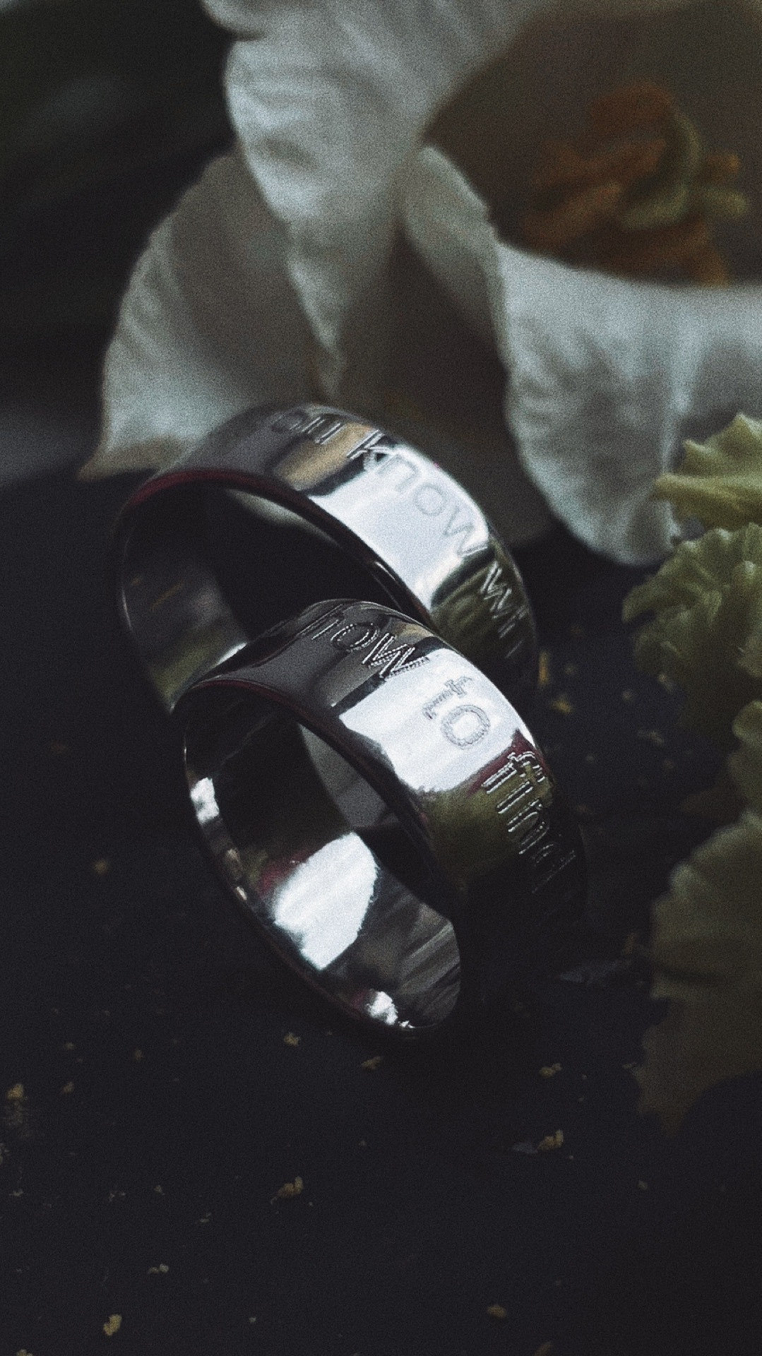 Обручальные кольца из серебра 925 пробы с персональной гравировкой. 