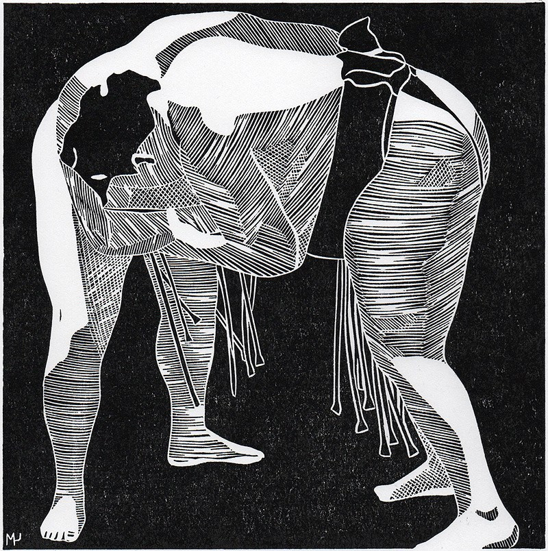 Серия линогравюр Grand Sumo Highlights  по мотивам турниров сумо. Авторская линогравюра, ручная печать на бумаге Ватман Гознак. 大相撲