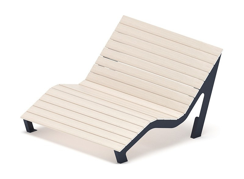 Шезлонг парковый - МФ 42.03.01-21 (Светлый дуб) Д:1500 (под анкера) Габариты (ШхДхВ): 1690x1500x930 мм 