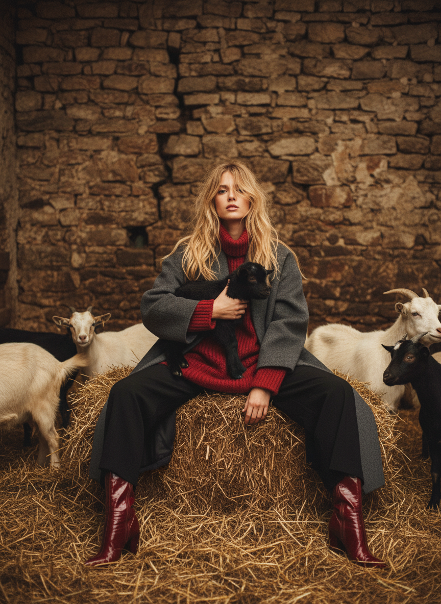 Фотосессия для бренда l.motive | Пальто. Графический дизайнер AI в Москве Валерия Кос