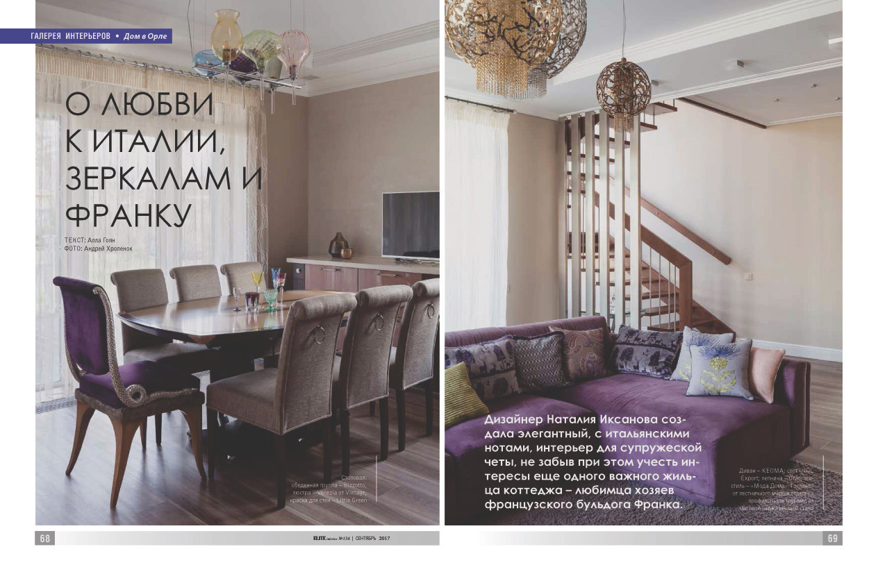 Media. Interior designer Nataliia Iksanova