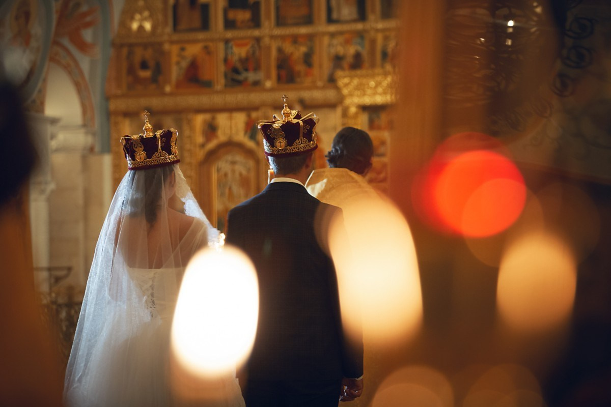Венчание в главном Храме. Свадебный и репортажный фотограф в Москве и Московской области