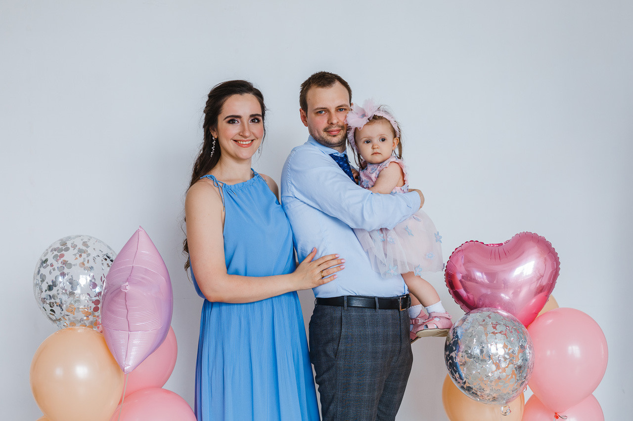 Елизавете годик. Семейный фотограф Николаева Ольга