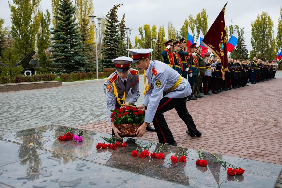 Священник поздравил кадетов с принятием Присяги. Саратовское Северо-Западное благочиние