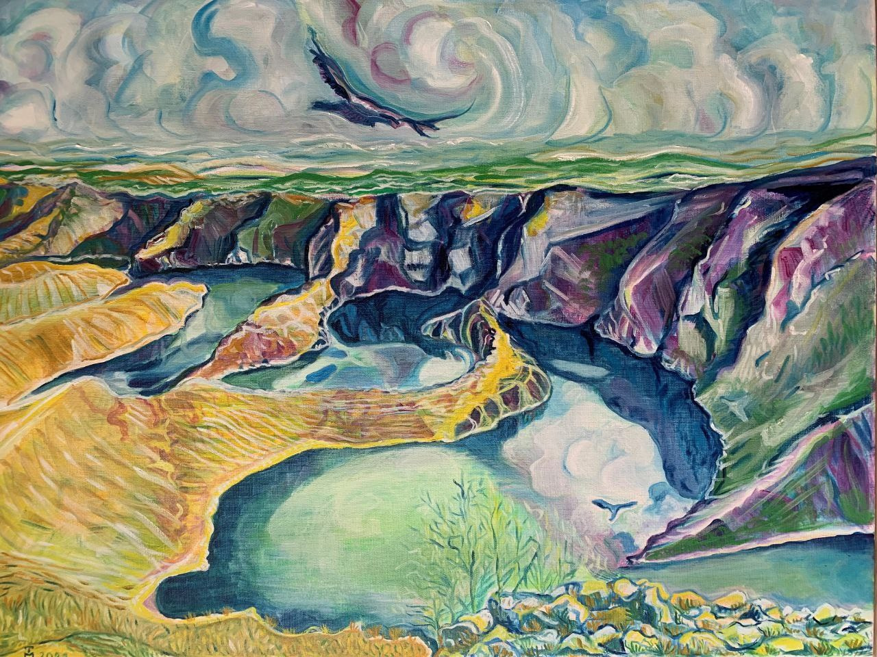 Uvaz , 50/70 cm Oil on canvas 2021