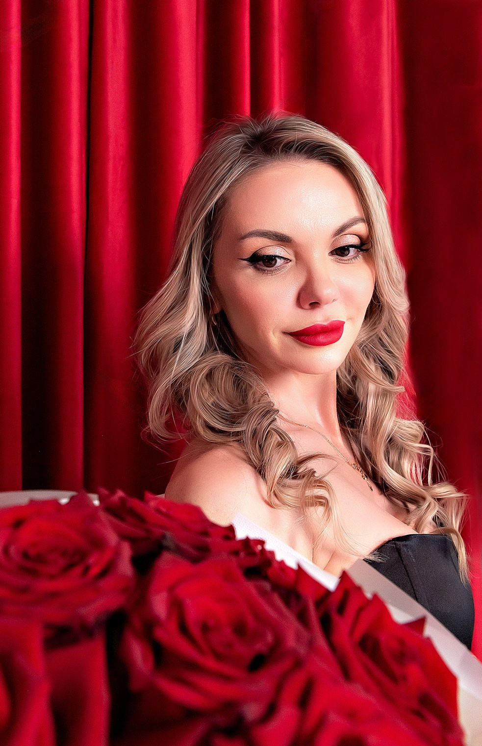 Индивидуальна фотосессия на День Святого Валентина для Ольги. Фотосессия в студии. Семейный и портретный фотограф Кыштым Челябинск Марина Шигапова