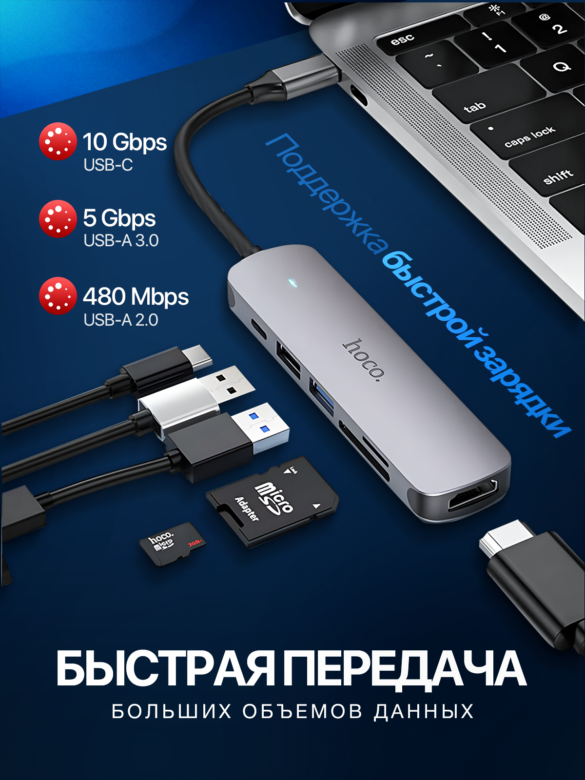Переходник. Дизайн карточек для маркетплейсов