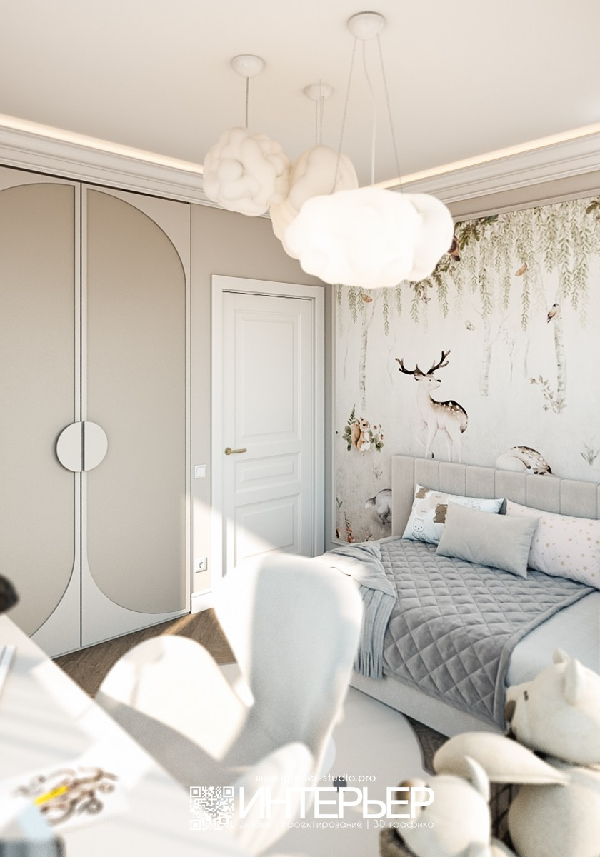 Квартира Амро и Валентины г. Москва. Дизайн интерьера, 3D визуализация и 3D моделирование. Создание проектов и чертежей. КМВ: Кисловодск, Пятигорск, Ессентуки и удаленно