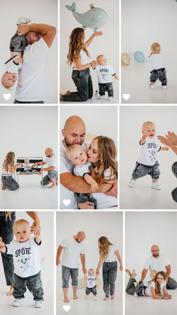 Семейная фотосессия на 1 годик