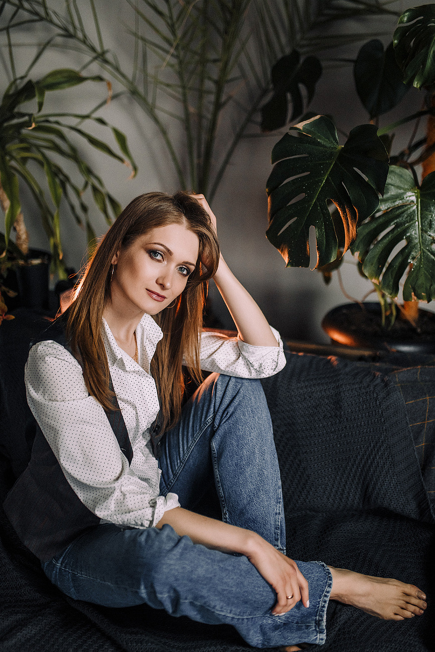 Вика. Портрет в студии. Свадебный и семейный фотограф Москва Екатерина Верижникова