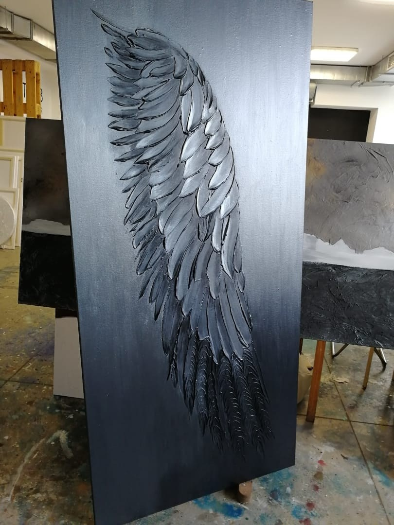 Сон Архангела. Художник интерьерных картин на заказ в Москве Nadi_Korchagina