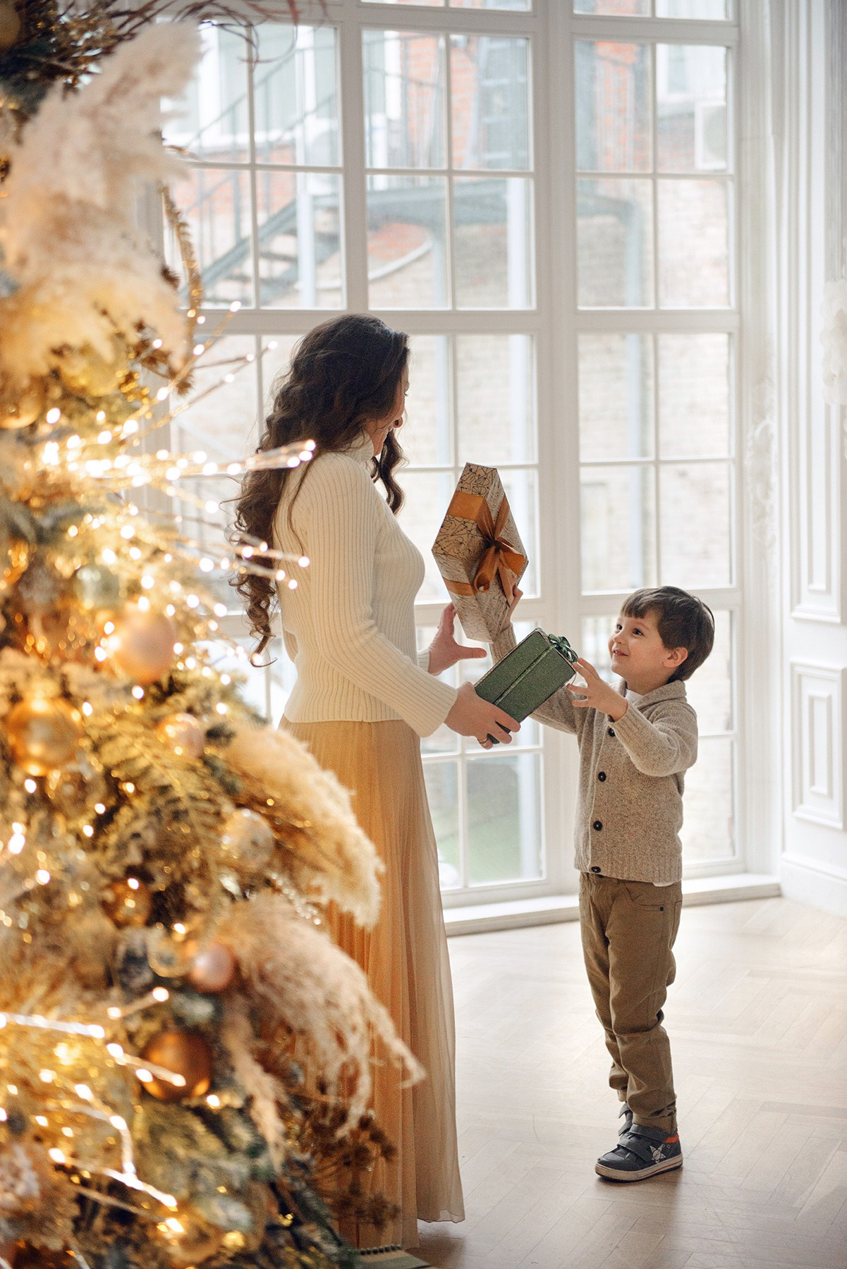 Family , Studio photo shoot at Christmas time