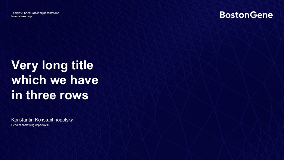 Bostongene edu materials template 2024