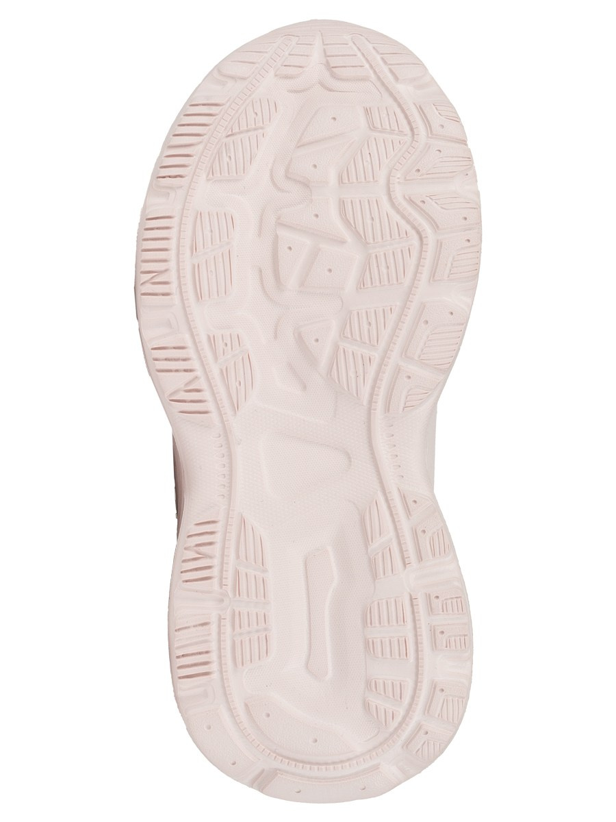 Кроссовки розовые, на липучке, детские вид с подошвы