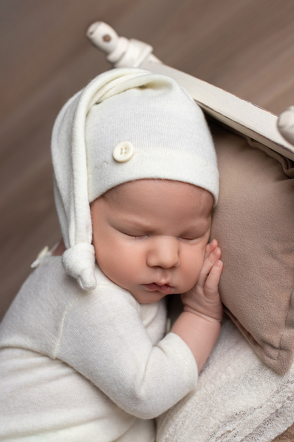 Newborn съёмка Мишутки. Фотограф новорождённых и малышей до года в Москве и Московской области