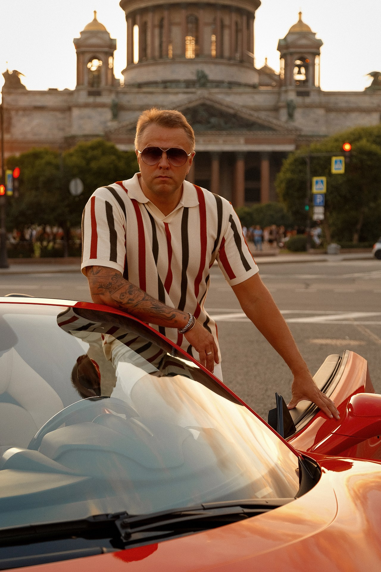 Фотосессия с феррари. Светский фотограф Санкт-Петербург и ЛО